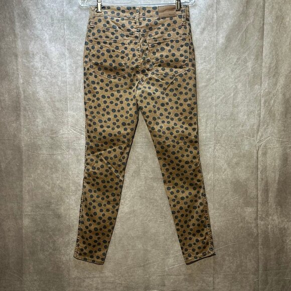 Madewell 10" High-Rise Skinny Leopard Jeans - Size 28 - Picture 7 of 10